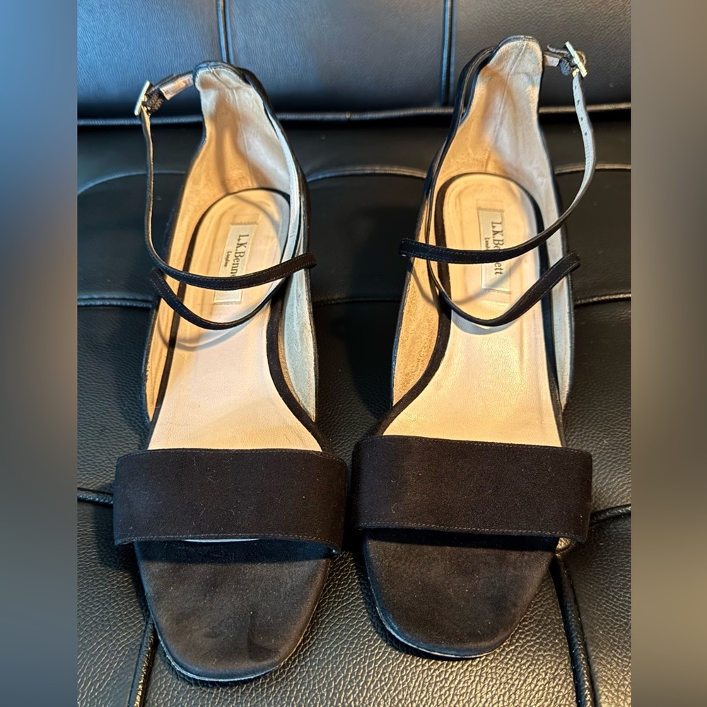 LK Bennett Black Strappy Heels
